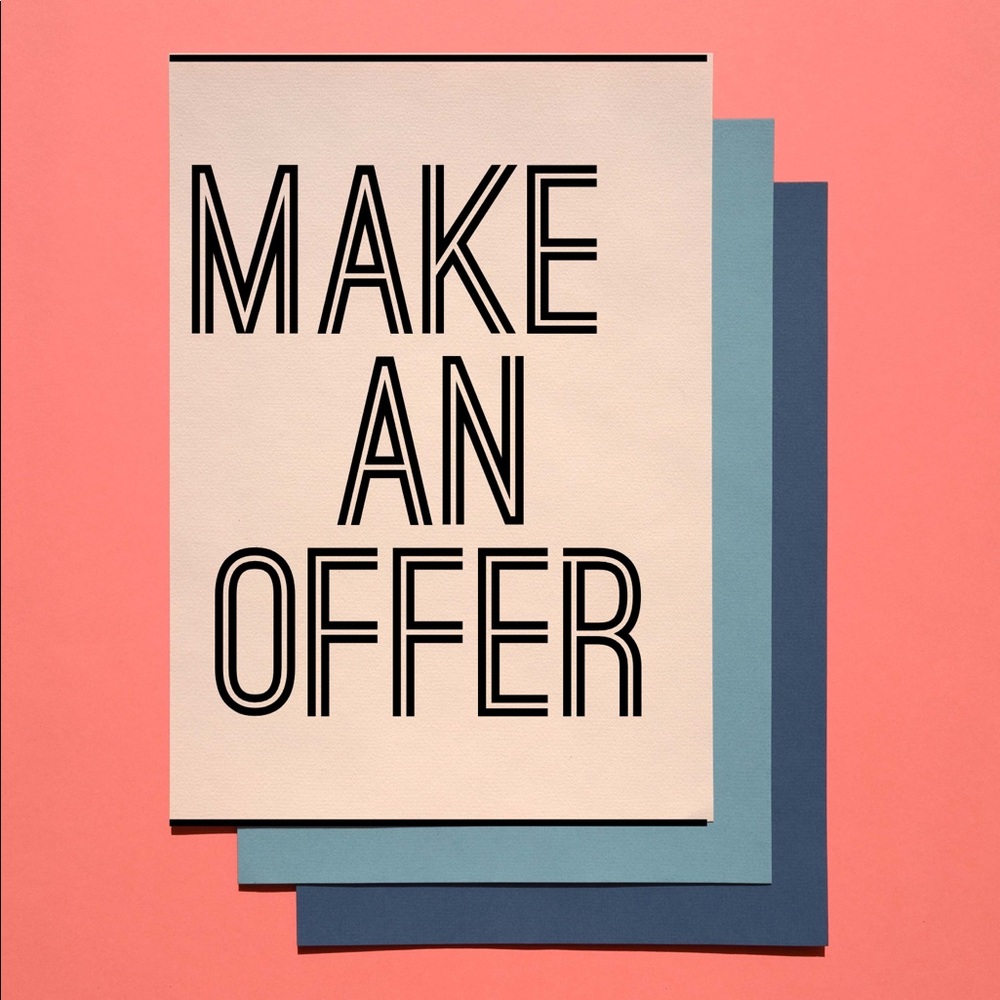 Make an offer if you’re interested!